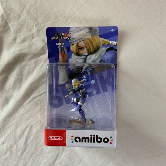 Nintendo Amiibo Sheik Super Smash Bros. The Legend of Zelda Character Figure New